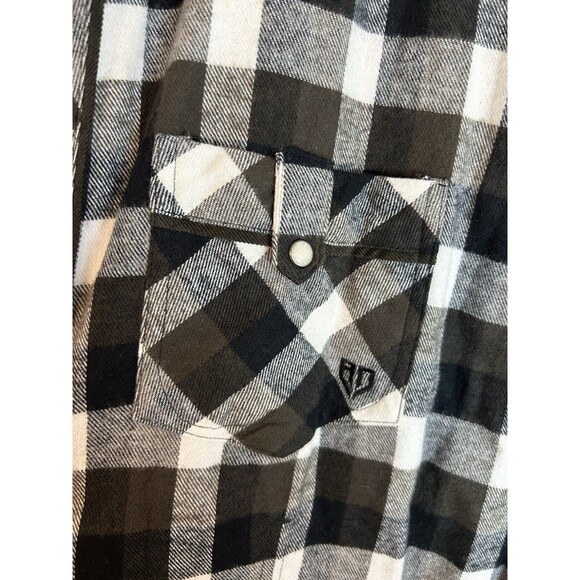 Artful Dodger Pearl Snap Button Up Shirt 3XL Men’s Corduroy Plaid Western Y2K - Picture 7 of 8